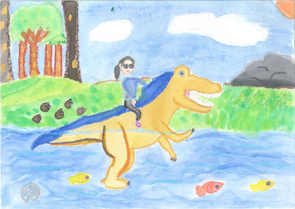 恐竜を描こう 小学4年生の部 入賞者 かつやま恐竜の森